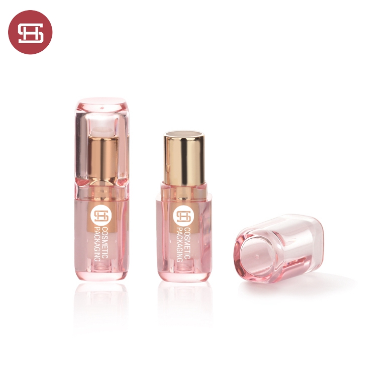 OEM/ODM China Eyeshadow Magnetic Case -
 Pink transparent empty lipstick tube square  shape lipstick tube packaging 1012# – Huasheng