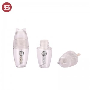 Cute empty lip glaze tube plastic cute lipgloss container #1013B