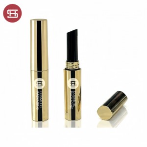 Airtight empty lipstick tube Rotating plastic lipstick container #1025B