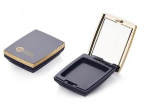 1037#  luxury square  compact powder case container with mirror
