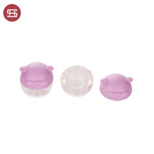 1046#Cute 5g Empty Plastic Custom Cream Jar for Kids