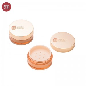 Empty loose powder container small round loose powder case #1125
