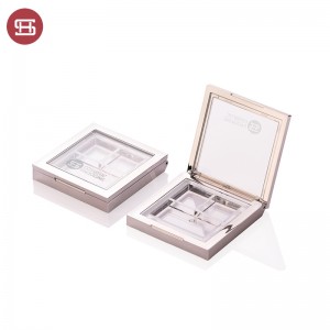 3 colors Eyeshadow palette empty square plastic Eyeshadow Case 1224#