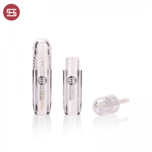 round empty lip glaze tube plastic lipgloss tube #1266