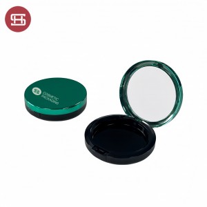 Empty compact powder case round 58.5mm cosmetic powder container #1284