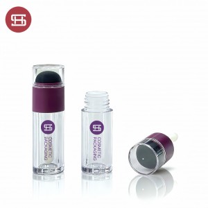 PETG lipgloss tube with sponge Dual‑ended lip serum packaging #1298B