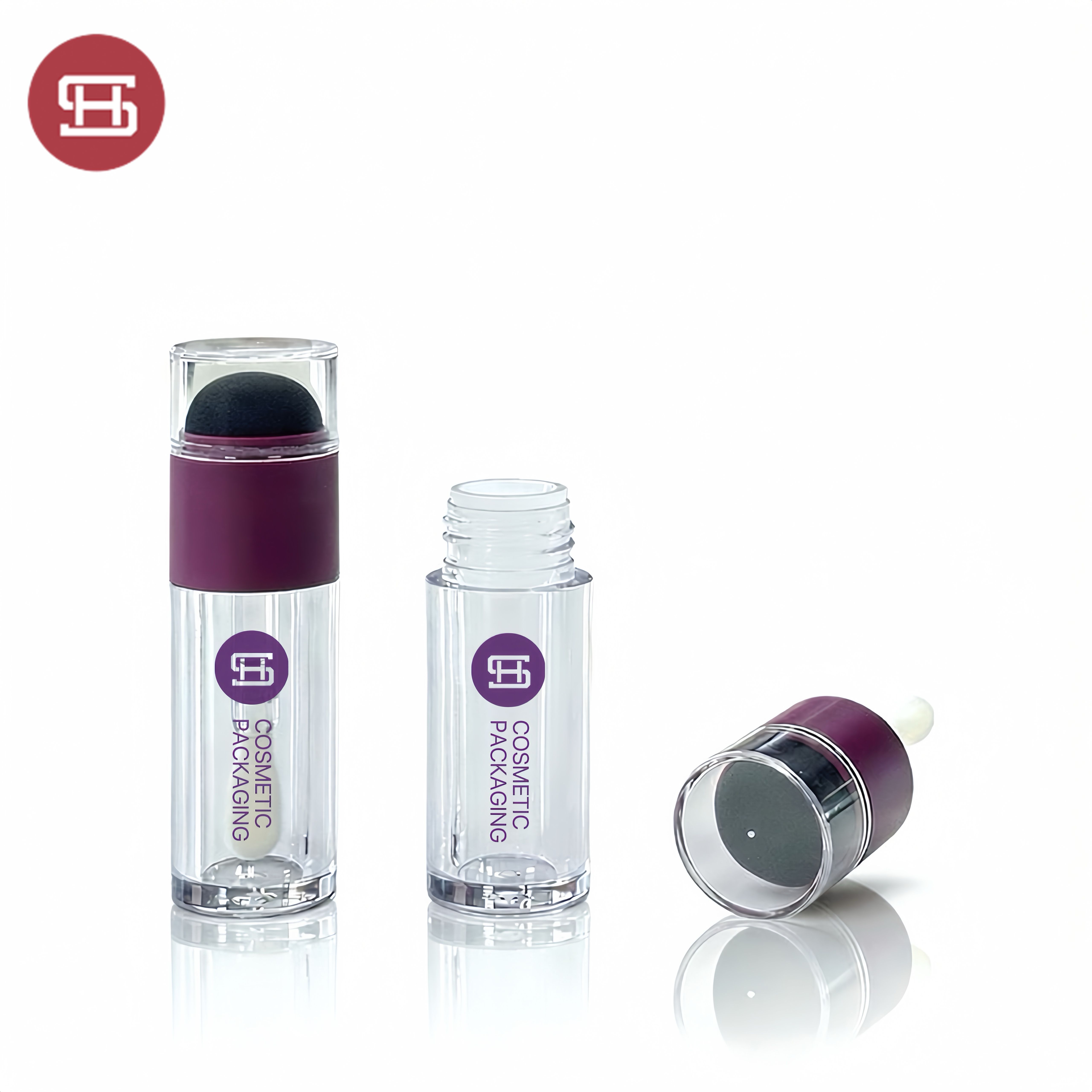 PETG lipgloss tube with sponge Dual‑ended lip serum packaging #1298B Featured Image
