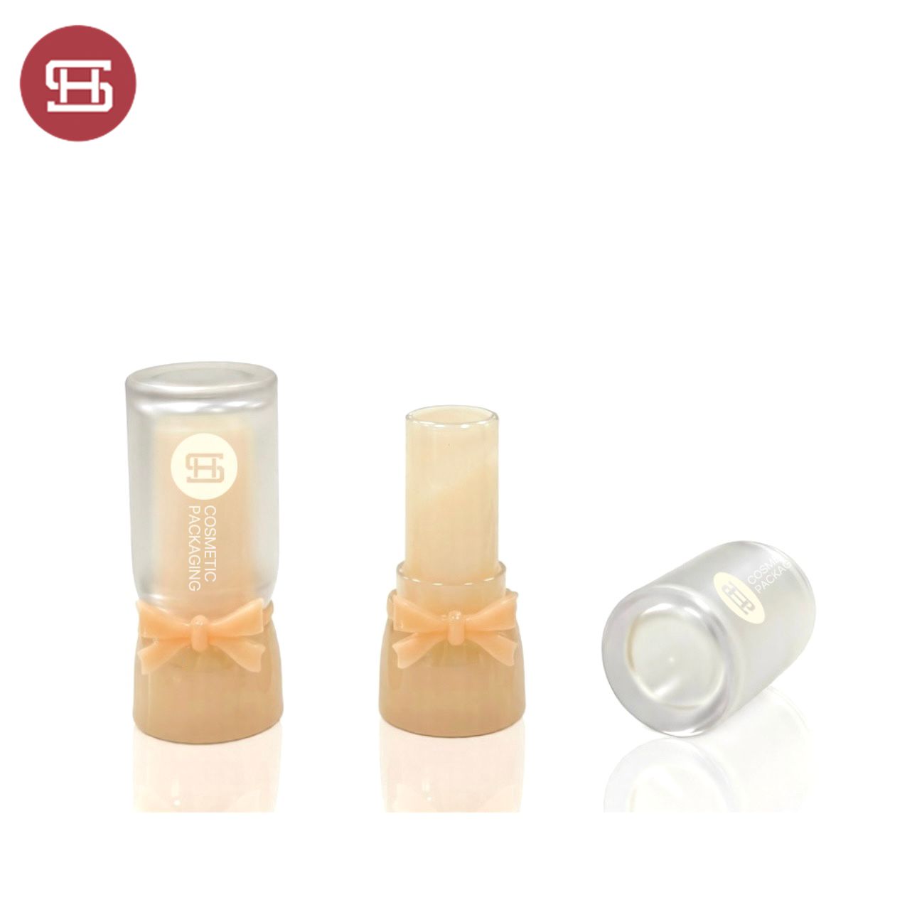 Bowknot Empty lipstick tube cute lipstik case plastic lipstick container #1299 Featured Image