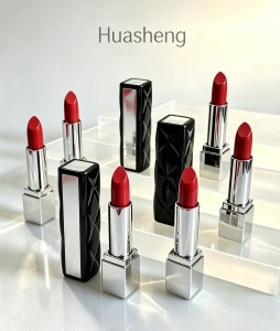 Empty lipstick tube cute lipstik case with mirror plastic lipstick container #1302