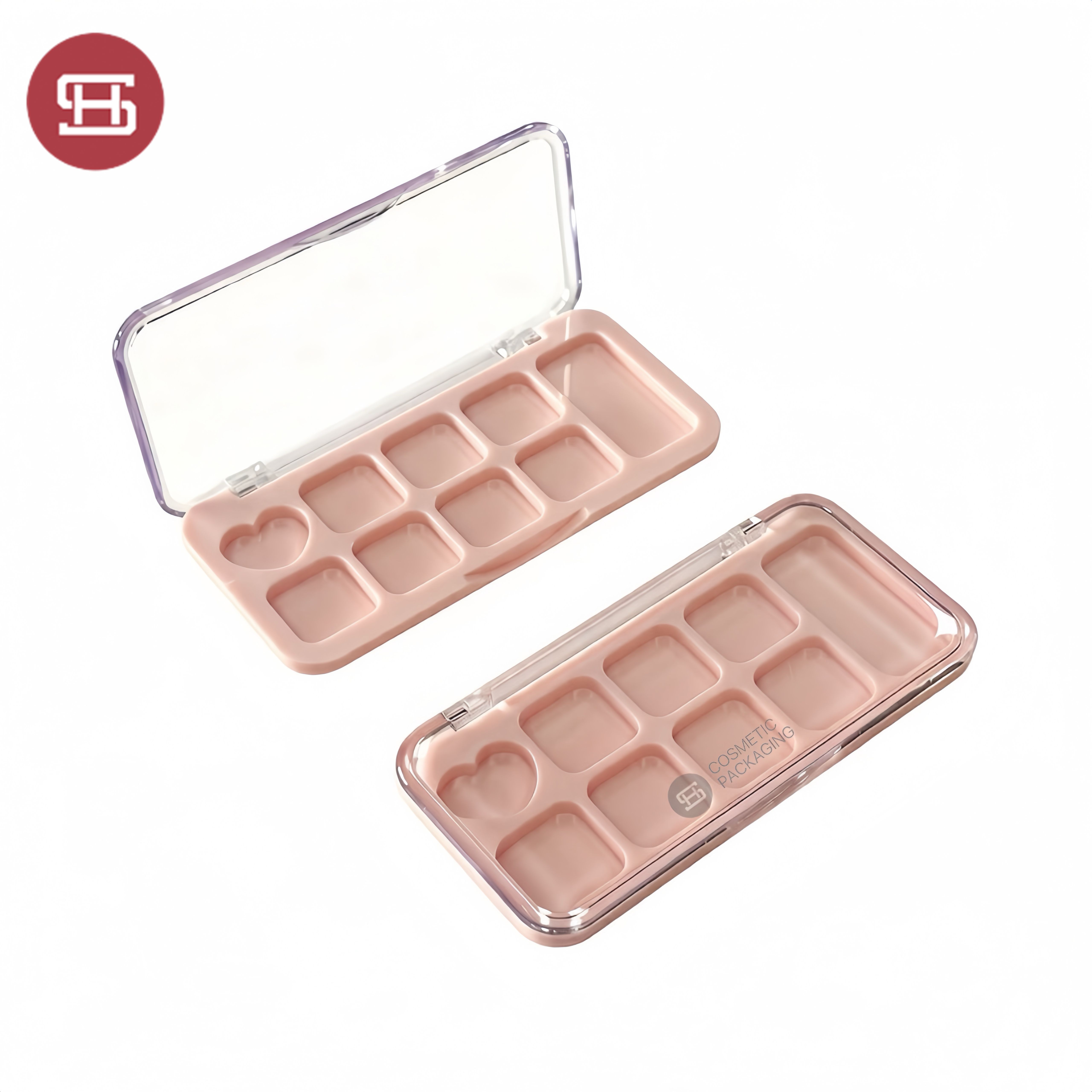 https://www.hspackaging.com/8 colors Eyeshadow palette empty rectangle plastic Eyeshadow Case 1313#.html