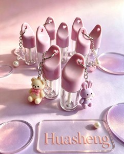 Hot selling lipgloss tube with Hanging hole liquid Lip glaze bottle #1316