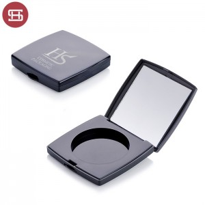 Square powder compact case