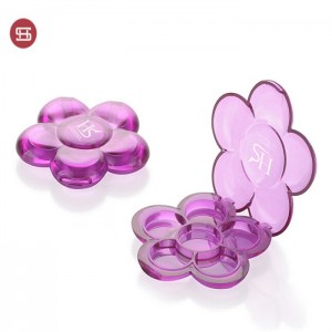 Wholesale Empty 6 Colors Flower Shaped Clear eyeshadow