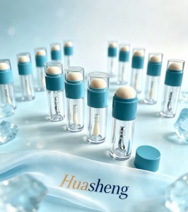 Hot selling lipgloss tube with sponge 2 in 1 liquid Lip gloss  packaging #1298A