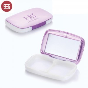 7254# Wholesale hot sale makeup cosmetic  pressed empty compact powder case packaging