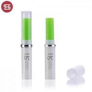 Renewable Design for Round Plastic Lip Balm Container - Hot sale cheap wholesale makeup  lipcare clear slim PP custom empty lipbalm tube container – Huasheng
