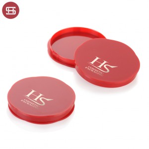 Wholesale hot sale makeup cheap pressed red empty compact powder case packaging