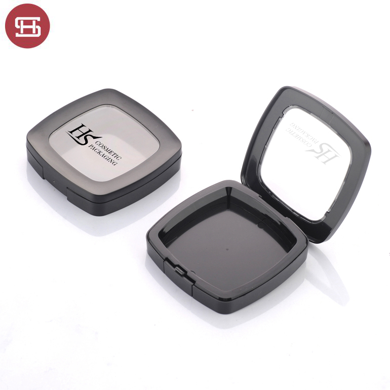 2019 wholesale price Natural Empty Blusher Compact Powder Case -
 New products wholesale square cosmetic pressed black empty compact powder case packaging – Huasheng