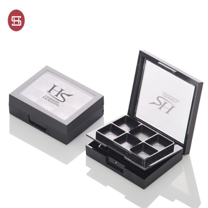 Hot-selling Clear Eyeshadow Case -
 2 Layer 6 colors open window squre eyeshadow with customized logo printing  – Huasheng
