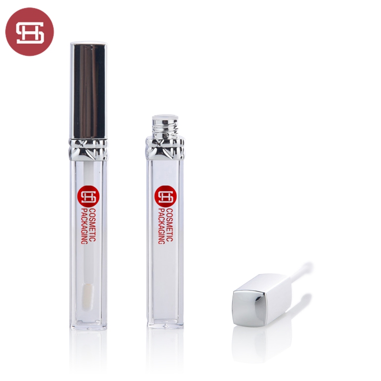OEM Manufacturer Round Slim Empty Lip Gloss Tube Private Label -
 New promotion clear round makeup cosmetic plastic empty lipgloss tube containers with brush – Huasheng