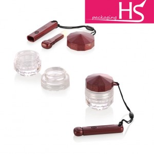 Hot Selling for Black Frosted Glass Jar -
  Custom empty round plastic clear cosmetic jars – Huasheng