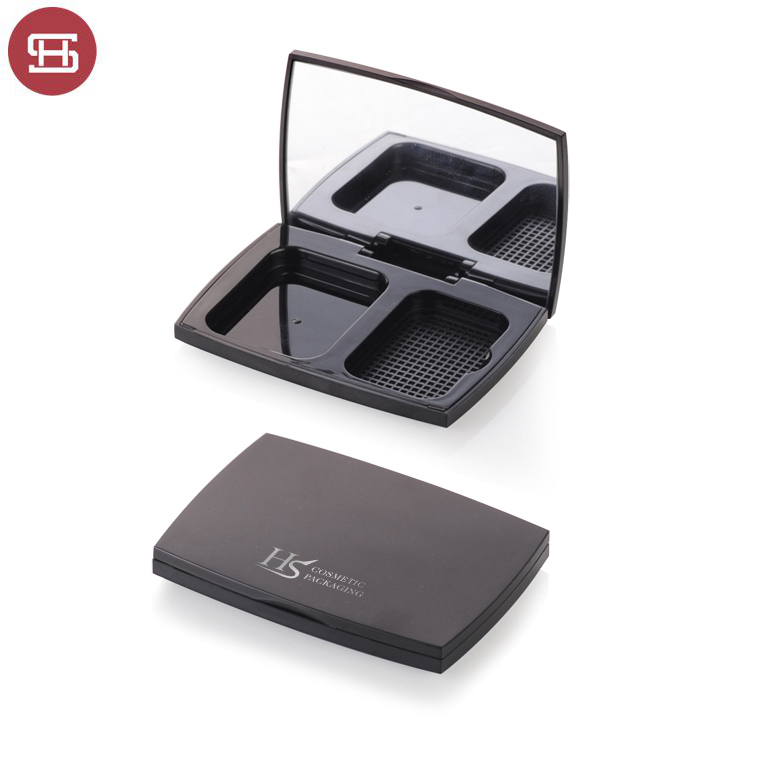 China wholesale Empty Compact Powder Case With A Mirror -
 Wholesale hot sale cosmetic cheap pressed black empty compact powder case packaging – Huasheng
