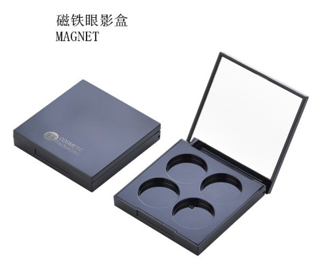 Fast delivery Makeup Eyeshadow Case -
 New item magnet empty  eyeshadow 4 color roud shape inner pallet  – Huasheng