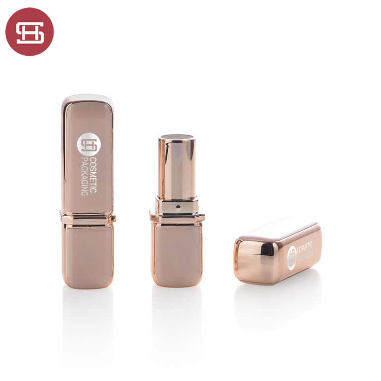 Factory wholesale Plastic Metal Convenient Empty Lipstick Tube With Mirror -
 Wholesale Custom Packaging Luxury Gold Empty Lipstick  Tube Containers  – Huasheng