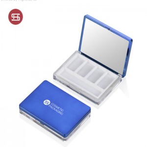 One of Hottest for Eyeshadow Case In Plastic -
 4 color new luxury small square empty eyeshadow packaging  – Huasheng