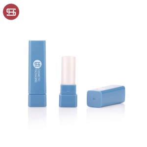 Square empty lipstick tube plastic lipstick container #9224