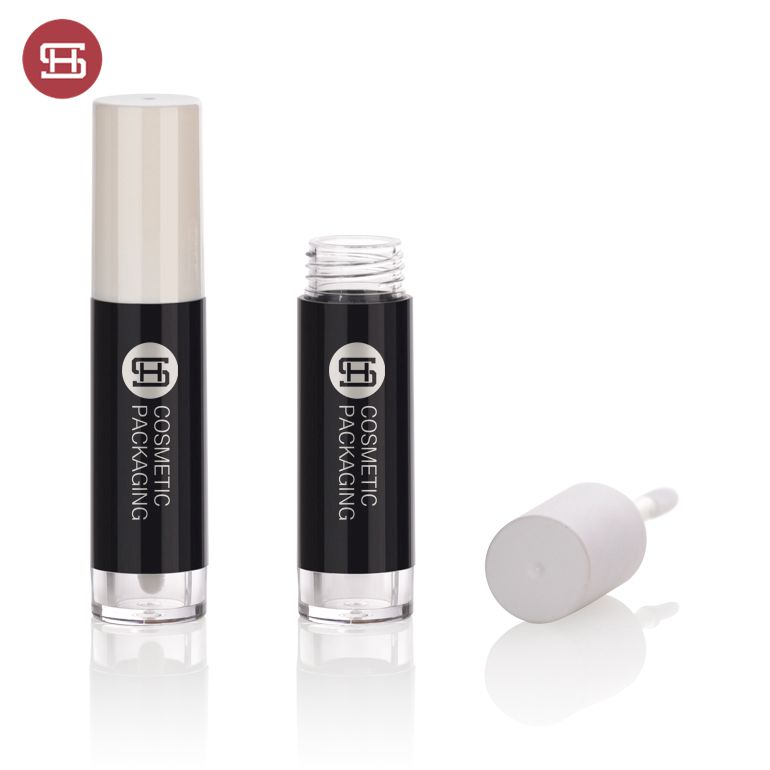 Best Price on Brush Lip Gloss Tube -
 9340# Hot sale products cheap empty round black and white color lipgloss tube container packaging – Huasheng