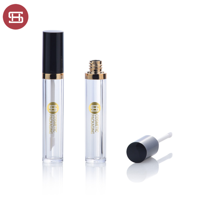 18 Years Factory Lipgloss Tube Packaging -
 New promotion clear round makeup cosmetic plastic empty lipgloss tube containers with brush  – Huasheng