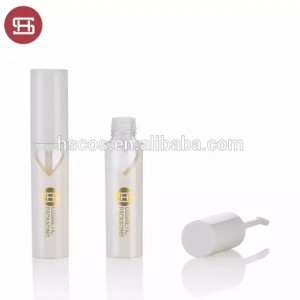 9460# New promotion square makeup cosmetic plastic empty lipgloss tube containers with brush