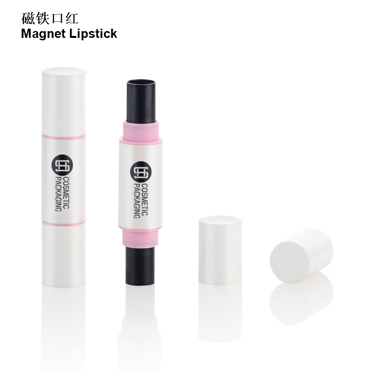 Chinese Professional Round Empty Lipstick Tube -
 9504# Double ended megnetic lipstick container – Huasheng