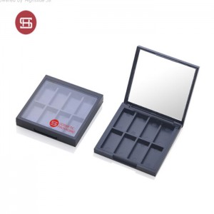 OEM new products makeup cosmetic 10-Pan empty liquid custom private label eye shadow palette case container