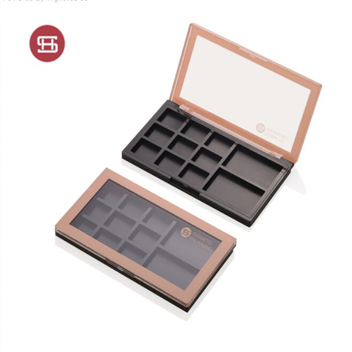 Competitive Price for Single Eyeshadow Pan Packaging - OEM plastic empty makeup palette packaging custom logo – Huasheng