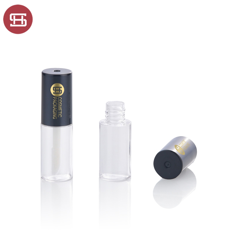 PriceList for Clear Lip Gloss Cosmetic Tube -
 New promotion clear round makeup cosmetic plastic empty lipgloss tube containers with brush – Huasheng