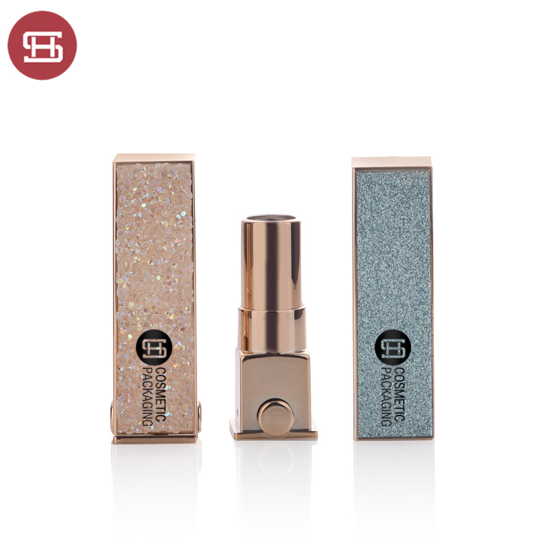 Factory Outlets Empty Lipstick Tube Container -
 Wholesale Custom Packaging Diamond Luxury Gold Empty Lipstick  Tube Container With Mirror – Huasheng