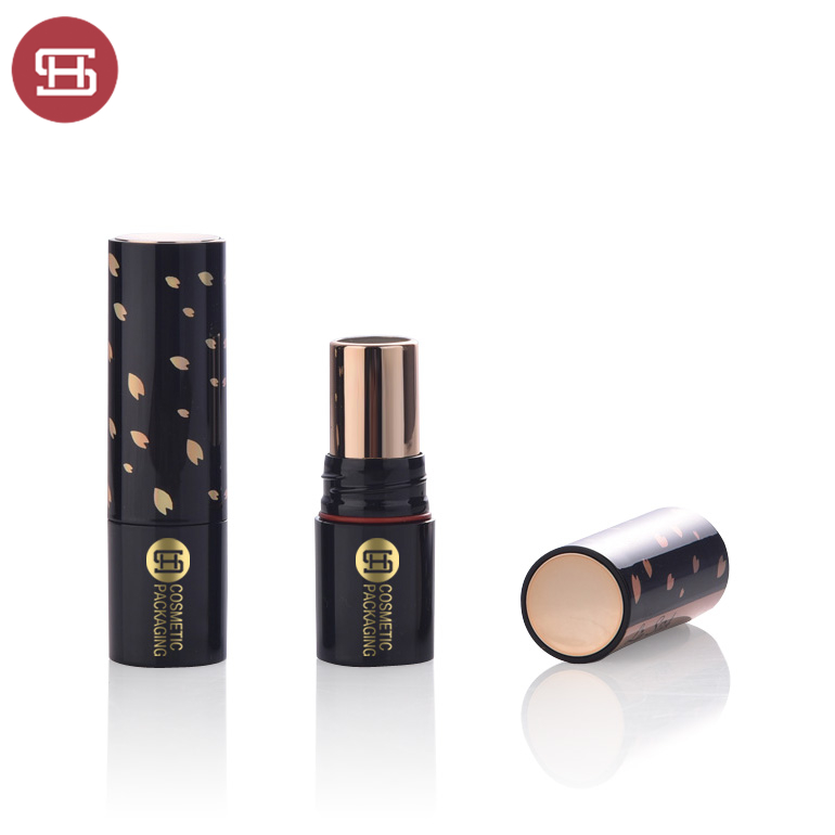 OEM/ODM Manufacturer Gold Lipstick Tube 5ml -
 Wholesale Custom Packaging Round Luxury Gold Empty Lipstick  Tube Container  – Huasheng