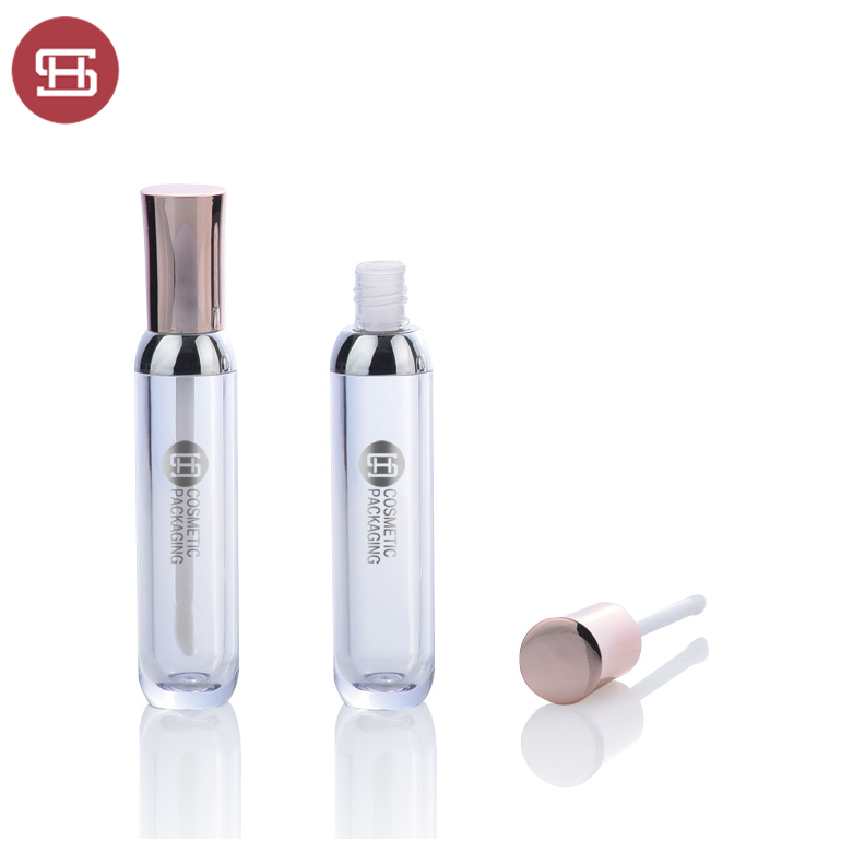 Hot New Products 4ml Lip Gloss Tube -
 New promotion clear round makeup cosmetic plastic empty lipgloss tube containers with brush – Huasheng