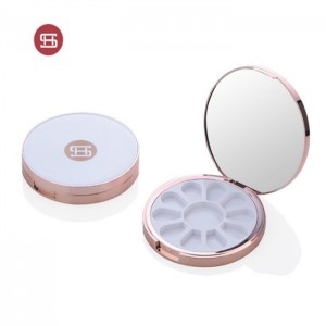 PriceList for Single Eyeshadow -
 10 colors round shape new item eyeshadow empty plastic case  – Huasheng