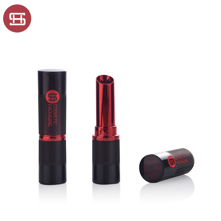 Factory directly supply Foudation Lipstick Tube Double -
 Black Red Round Customized Free Sample Empty Lipstick Tube  – Huasheng