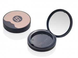 9734# dia 60mm  plastic makeup compact packaging with mirror