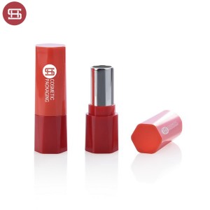 No.9743 High quality unique lipstick tube empty red color lipstick tube
