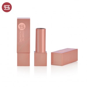 No.9770 Rose gold empty luxury square magnetic lipstick tube packaging