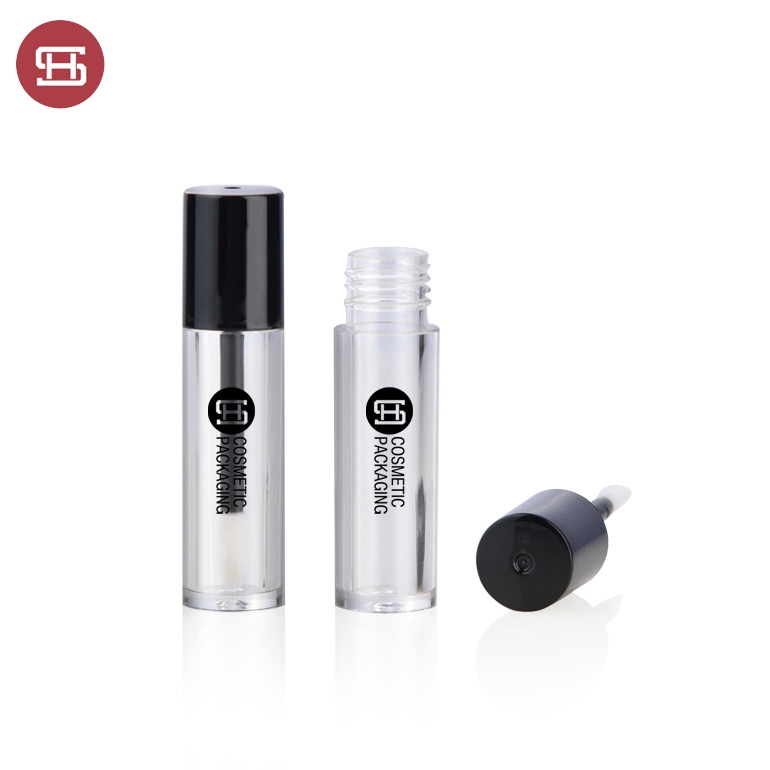 9780# new empty round lipgloss container black color cap custom  new design empty plastic lipgloss tube container Featured Image