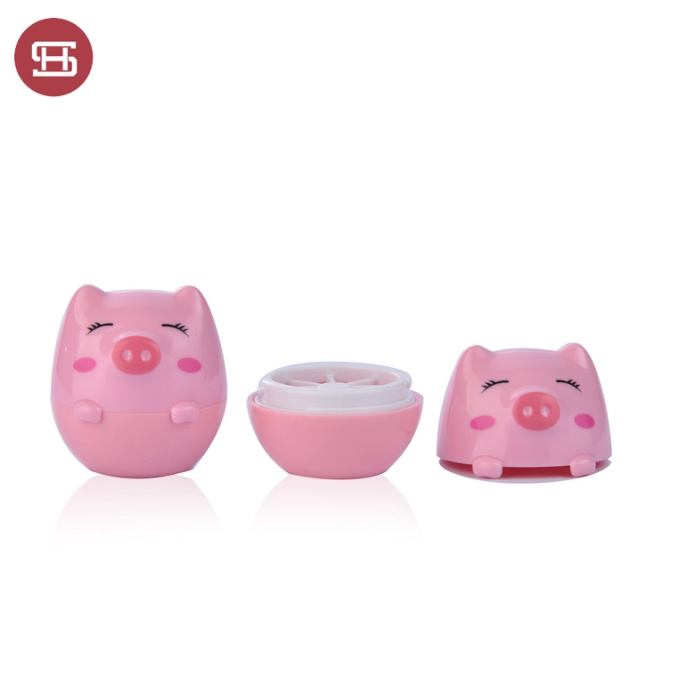 Factory Outlets Lip Balm Round Ball Container -
 9787#Cute Pink Pig Shaped Empty Plastic Lip Balm 5g Container Jars – Huasheng