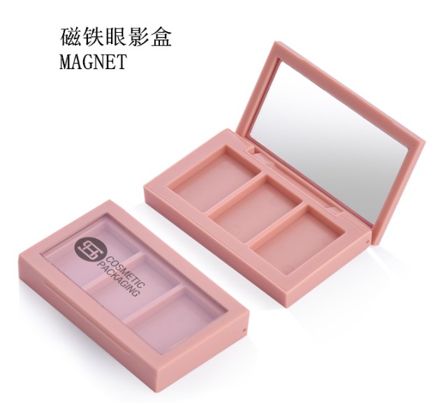 China OEM Eyeshadow Palette Case -
 new Magnet 3 color square shape empty eyeshadow case  – Huasheng