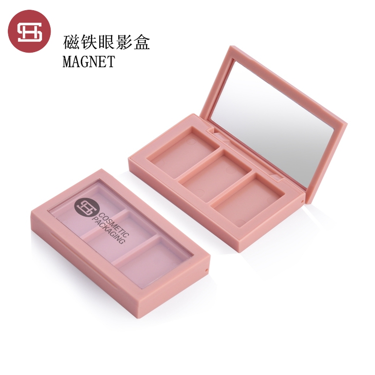 Professional China Magnet Oem Unqiue Empty Lipstick Tube -
 9807# Hot sale 3 color suqare magnetic eyeshadow case new label – Huasheng