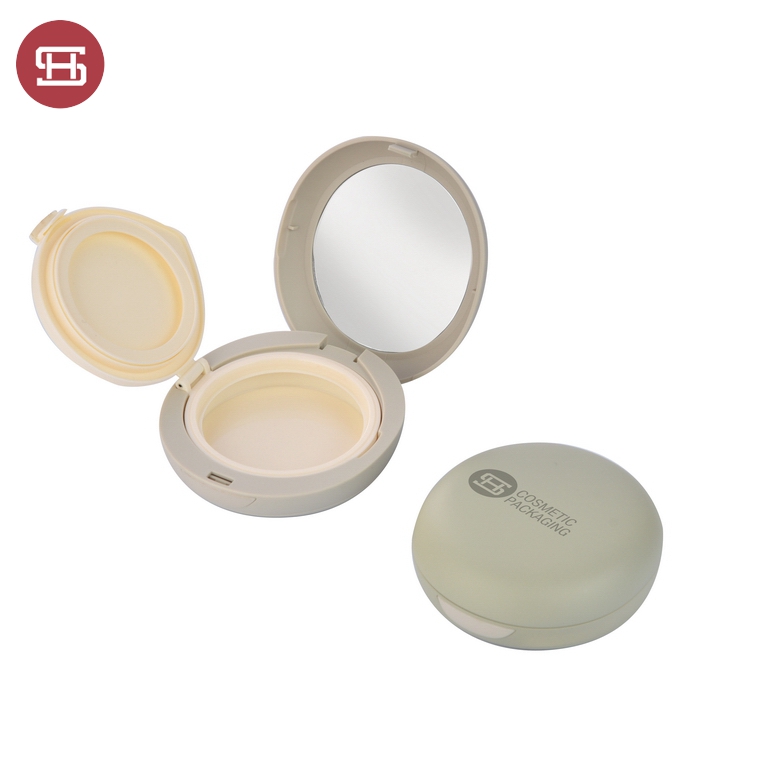 OEM China Cosmetic Rolling Case -
 9839#Custom Green Round Plastic Empty BB Cushion Compact Foundation Case – Huasheng